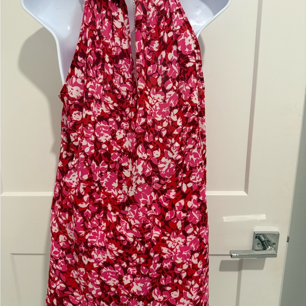 Michael Kors Pink and Red Floral Tunic - Picture 4 of 6
